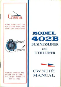 New 1974 Cessna 402B Owner’s Manual p/n D929-13